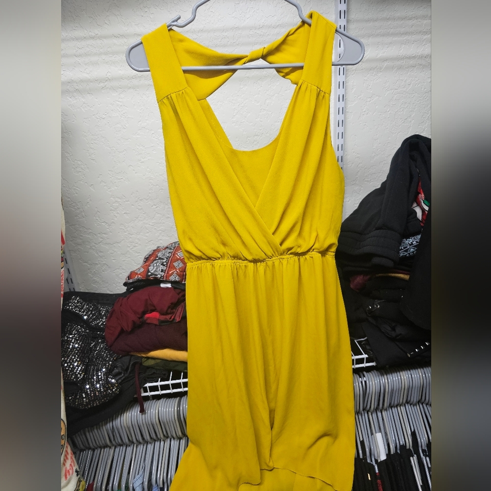 Express Vibrant Yellow Dress